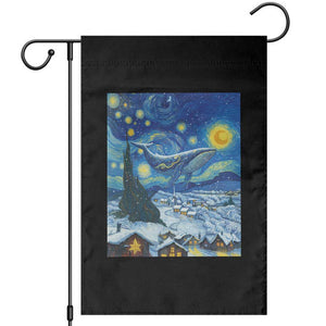 Whale Christmas Garden Flag Stary Night Van Gogh Christmas TS14 Black Print Your Wear
