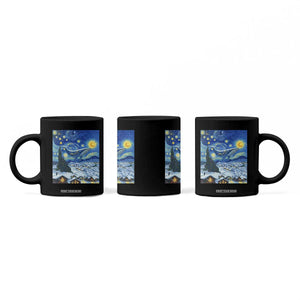 Whale Christmas Coffee Mug Stary Night Van Gogh Christmas TS14 Print Your Wear