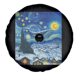 Whale Christmas Spare Tire Cover Stary Night Van Gogh Christmas TS14 Print Your Wear