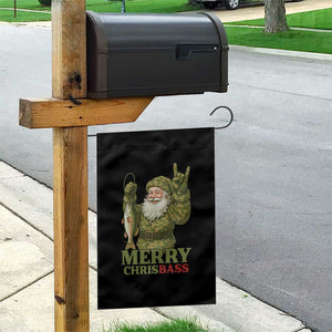 Funny Santa Camo Fishing Garden Flag Merry Chrisbass TS14 Print Your Wear