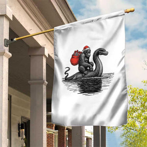 Funny Bigfoot Christmas Garden Flag Sasquatch Loch Ness Cryptid Xmas TS14 Print Your Wear