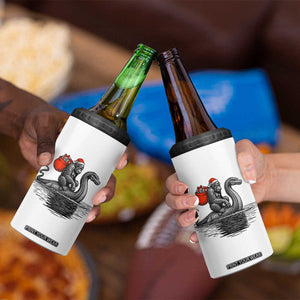 Funny Bigfoot Christmas 4 in 1 Can Cooler Tumbler Sasquatch Loch Ness Cryptid Xmas TS14 Print Your Wear