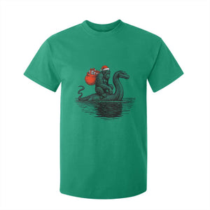 Funny Bigfoot Christmas T Shirt For Kid Sasquatch Loch Ness Cryptid Xmas TS14 Irish Green Print Your Wear
