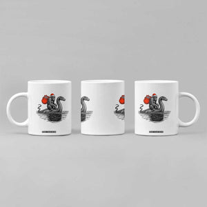 Funny Bigfoot Christmas Coffee Mug Sasquatch Loch Ness Cryptid Xmas TS14 Print Your Wear