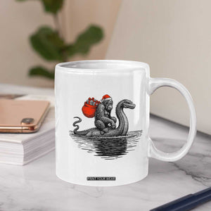 Funny Bigfoot Christmas Coffee Mug Sasquatch Loch Ness Cryptid Xmas TS14 Print Your Wear
