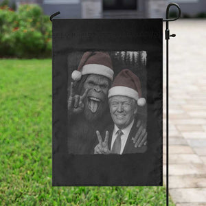 Funny Bigfoot Selfie Christmas Garden Flag Sasquatch Trump Meme TS14 Print Your Wear