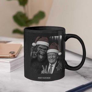 Funny Bigfoot Selfie Christmas Coffee Mug Sasquatch Trump Meme TS14 Print Your Wear