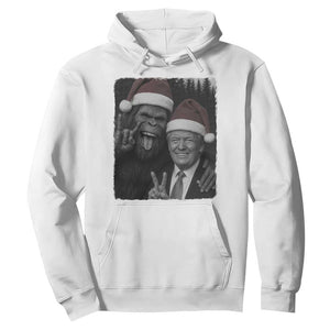 Funny Bigfoot Selfie Christmas Hoodie Sasquatch Trump Meme TS14 White Print Your Wear