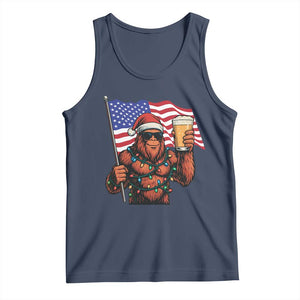 Bigfoot Beer Christmas Tank Top Sasquatch American Flag Patriotic TS14 Navy Print Your Wear