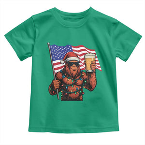 Bigfoot Beer Christmas Toddler T Shirt Sasquatch American Flag Patriotic TS14 Irish Green Print Your Wear