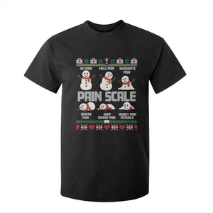 Pain Scale Snowman T Shirt For Kid Funny ICU Nurse Christmas TS14 Black Print Your Wear