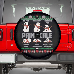 Pain Scale Snowman Spare Tire Cover Funny ICU Nurse Christmas TS14 Black Print Your Wear