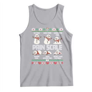 Pain Scale Snowman Tank Top Funny ICU Nurse Christmas TS14 Athletic Heather Print Your Wear