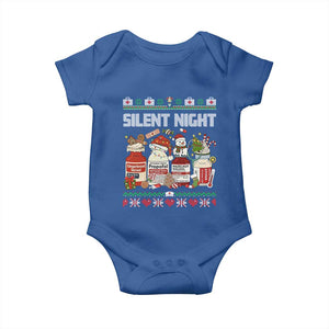 Silent Night Christmas Baby Onesie Funny ICU Nurse Xmas TS14 Royal Blue Print Your Wear