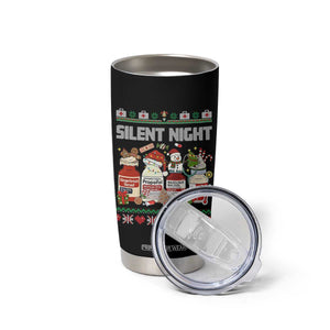 Silent Night Christmas Tumbler Cup Funny ICU Nurse Xmas TS14 Print Your Wear