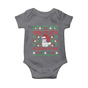 Sani-cloth Is Coming To Town Baby Onesie Funny Nurse Christmas TS14 Charcoal Print Your Wear