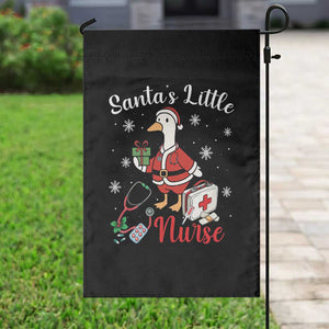 Christmas Goose Nurse Garden Flag Santa Little Nurse TS14 Print Your Wear