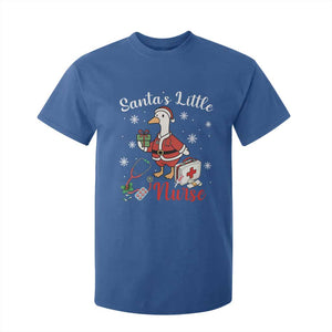 Christmas Goose Nurse T Shirt For Kid Santa Little Nurse TS14 Royal Blue Print Your Wear