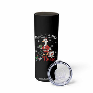 Christmas Goose Nurse Skinny Tumbler Santa Little Nurse TS14 Print Your Wear