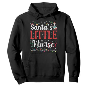 Funny Nurse Christmas Hoodie Santa Little Nurse TS14 Black Print Your Wear