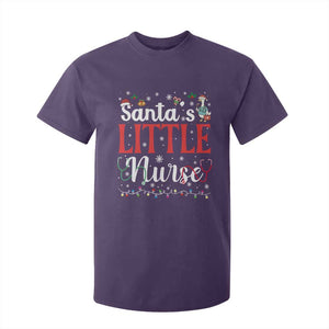 Funny Nurse Christmas T Shirt For Kid Santa Little Nurse TS14 Purple Print Your Wear