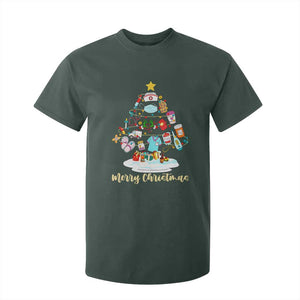 Christmas Nurse Tree Lights T Shirt For Kid TS14 Dark Forest Green Print Your Wear