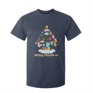 Christmas Nurse Tree Lights T Shirt For Kid TS14 Navy Print Your Wear