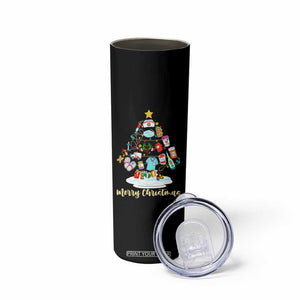 Christmas Nurse Tree Lights Skinny Tumbler TS14 Print Your Wear