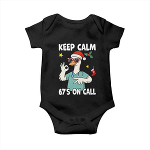 67 Six Seven Goose Nurse Christmas Meme Baby Onesie TS14 Black Print Your Wear