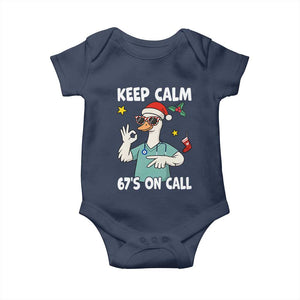 67 Six Seven Goose Nurse Christmas Meme Baby Onesie TS14 Navy Print Your Wear