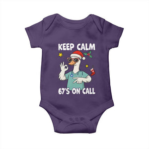 67 Six Seven Goose Nurse Christmas Meme Baby Onesie TS14 Purple Print Your Wear