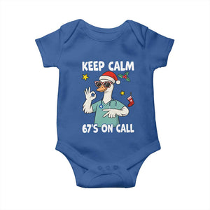 67 Six Seven Goose Nurse Christmas Meme Baby Onesie TS14 Royal Blue Print Your Wear