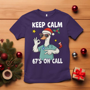 67 Six Seven Goose Nurse Christmas Meme T Shirt TS14 Purple Print Your Wear