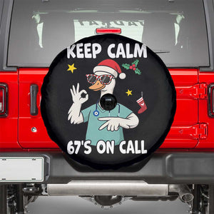 67 Six Seven Goose Nurse Christmas Meme Spare Tire Cover TS14 Black Print Your Wear