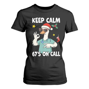 67 Six Seven Goose Nurse Christmas Meme T Shirt For Women TS14 Black Print Your Wear