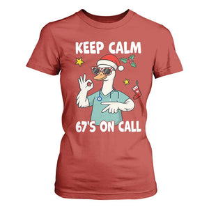 67 Six Seven Goose Nurse Christmas Meme T Shirt For Women TS14 Red Print Your Wear