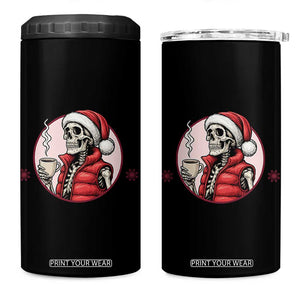 Funny Skeleton Christmas 4 in 1 Can Cooler Tumbler Ho Ho Hold Your Breath Radiolocy Dept TS14 One Size: 16 oz Black Print Your Wear