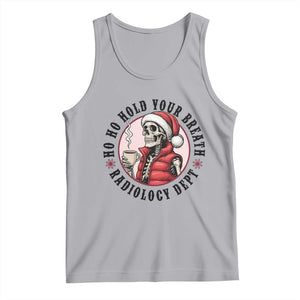Funny Skeleton Christmas Tank Top Ho Ho Hold Your Breath Radiolocy Dept - Print Your Wear