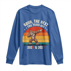 67 New Year Long Sleeve Shirt Funny Six Seven Bruh Bigfoot Meme TS14 Royal Blue Print Your Wear