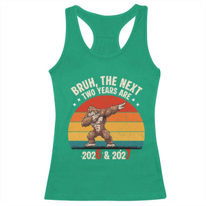 67 New Year Racerback Tank Top Funny Six Seven Bruh Bigfoot Meme TS14 Irish Green Print Your Wear