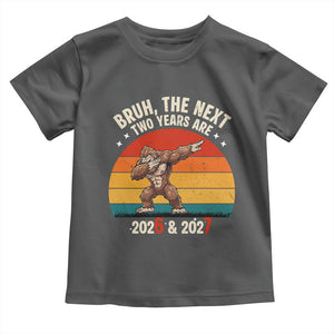 67 New Year Toddler T Shirt Funny Six Seven Bruh Bigfoot Meme TS14 Dark Heather Print Your Wear