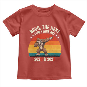 67 New Year Toddler T Shirt Funny Six Seven Bruh Bigfoot Meme TS14 Red Print Your Wear