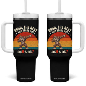 67 New Year Tumbler With Handle Funny Six Seven Bruh Bigfoot Meme TS14 One Size: 40 oz Black Print Your Wear