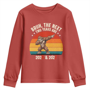 67 New Year Youth Sweatshirt Funny Six Seven Bruh Bigfoot Meme TS14 Red Print Your Wear