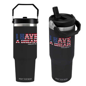 Martin Luther King Jr Flip Straw Tumbler Black History African American TS14 One Size: 30 oz Black Print Your Wear