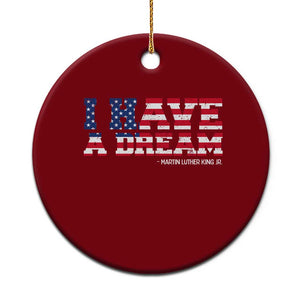 Martin Luther King Jr Ceramic Ornament Black History African American TS14 1pc Red Print Your Wear
