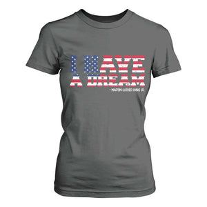 Martin Luther King Jr T Shirt For Women Black History African American TS14 Dark Heather Print Your Wear