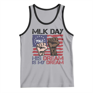 His Dream is My Dream Tank Top Martin Luther King Jr MLK Day TS14 Athletic Heather Black Print Your Wear