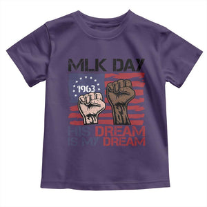 His Dream is My Dream Toddler T Shirt Martin Luther King Jr MLK Day TS14 Purple Print Your Wear