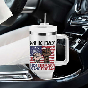 His Dream is My Dream Tumbler With Handle Martin Luther King Jr MLK Day TS14 Print Your Wear